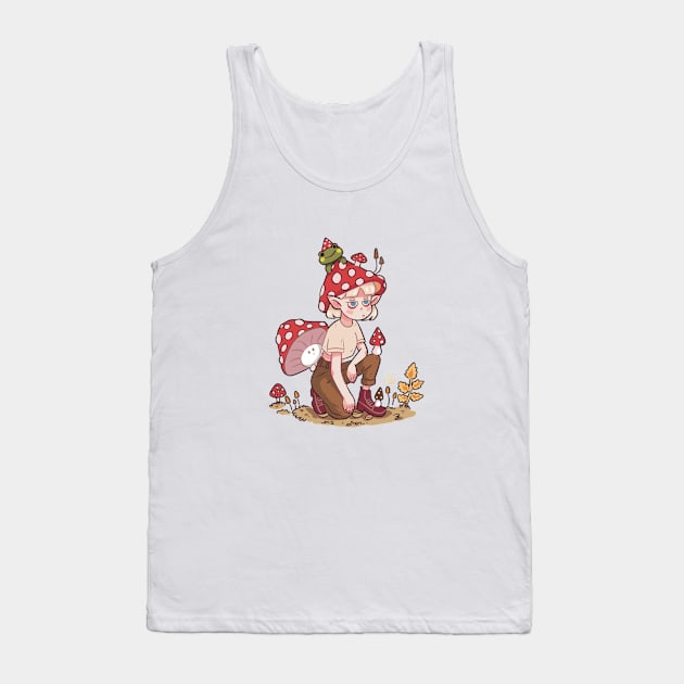 Mushroom girl Tank Top by Jajahappy